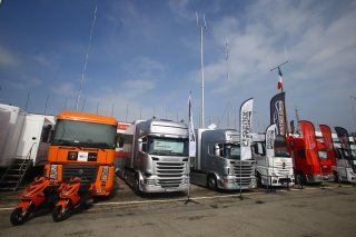 TRUCKS IN THE PADDOCk 