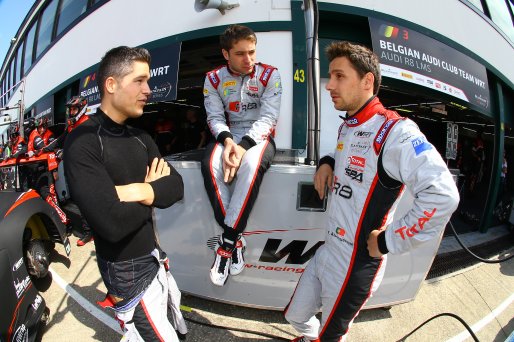 #4 BELGIAN AUDI CLUB TEAM WRT (BEL) AUDI R8 LMS GT3  ROBIN FRIJNS (NDL) WITH FELIPE ALBUQUERQUE (PRT) AND CHRISTOPHER MIES (DEU) | OLIVIER BEROUD / VISION SPORT AGENCY