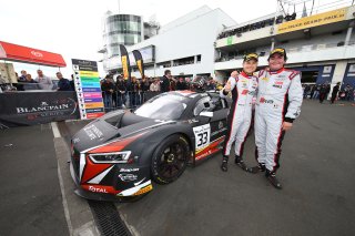#33 BELGIAN AUDI CLUB TEAM WRT (BEL) AUDI R8 LMS GT3 ENZO IDE (BEL) CHRISTOPHER MIES (DEU) WINNERS OF THE QUALIFYING RACE