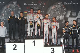 OVERALL WINNERS #33 BELGIAN AUDI CLUB TEAM WRT (BEL) AUDI R8 LMS GT3 ENZO IDE (BEL) CHRISTOPHER MIES (DEU) - SECOND OVERALL #58 GARAGE 59 (GBR) MCLAREN 650 S GT3 ALVARO PARENTE (PRT) ROB BELL (GBR) - THIRD OVERALL #28 BELGIAN AUDI CLUB TEAM WRT (BEL) AUDI