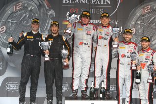 OVERALL WINNERS #33 BELGIAN AUDI CLUB TEAM WRT (BEL) AUDI R8 LMS GT3 ENZO IDE (BEL) CHRISTOPHER MIES (DEU) - SECOND OVERALL #58 GARAGE 59 (GBR) MCLAREN 650 S GT3 ALVARO PARENTE (PRT) ROB BELL (GBR) - THIRD OVERALL #28 BELGIAN AUDI CLUB TEAM WRT (BEL) AUDI
