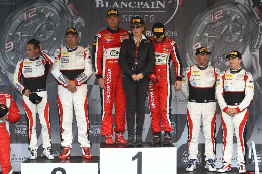PRO AM CUP WINNERS #11 KESSEL RACING (CHE) FERRARI 488 GT3 MICHEL BRONISZEWKI (POL) GIACOMO PICCINI (ITA) - SECOND IN PRO AM CUP #87 AKKA ASP (FRA) MERCEDES AMG GT3 JEAN LUC BEAUBELIQUE (FRA) MORGAN MOULLIN TRAFFORT (FRA) - THIRD IN PRO AM CUP #89 AKKA AS | OLIVIER BEROUD / VISION SPORT AGENCY