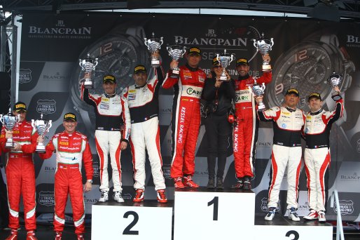 PRO AM CUP WINNERS #11 KESSEL RACING (CHE) FERRARI 488 GT3 MICHEL BRONISZEWKI (POL) GIACOMO PICCINI (ITA) - SECOND IN PRO AM CUP #87 AKKA ASP (FRA) MERCEDES AMG GT3 JEAN LUC BEAUBELIQUE (FRA) MORGAN MOULLIN TRAFFORT (FRA) - THIRD IN PRO AM CUP #89 AKKA AS | OLIVIER BEROUD / VISION SPORT AGENCY
