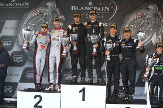 #58 GARAGE 59 (GBR) MCLAREN 650 S GT3 ALVARO PARENTE (PRT) ROB BELL (GBR) OVERALL WINNERS - #28 BELGIAN AUDI CLUB TEAM WRT (BEL) AUDI R8 LMS GT3 WILL STEVENS (GBR) RENE RAST (DEU) SECOND OVERALL - #86 HTP MOTORSPORT (DEU) MERCEDES AMG GT3 JULES SZYMKOVIAK