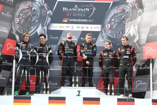#84 MERCEDES AMG TEAM HTP MOTORSPORT (DEU) MERCEDES AMG GT3 MAXI BUHK (DEU) FRANCK PERERA (FRA) WINNERS OF THE QUALIFYING RACE #19 GRT GRASSER RACING TEAM (AUT) LAMBORGHINI HURACAN GT3 EZEQUIEL PEREZ COMPANC (ARG) ANDREA CALDARELLI (ITA) SECOND OF THE RAC