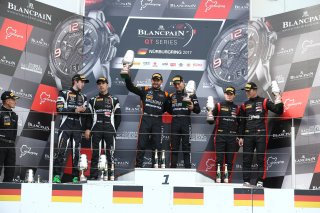 #84 MERCEDES AMG TEAM HTP MOTORSPORT (DEU) MERCEDES AMG GT3 MAXI BUHK (DEU) FRANCK PERERA (FRA) WINNERS OF THE QUALIFYING RACE #19 GRT GRASSER RACING TEAM (AUT) LAMBORGHINI HURACAN GT3 EZEQUIEL PEREZ COMPANC (ARG) ANDREA CALDARELLI (ITA) SECOND OF THE RAC