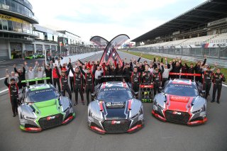 #2 TEAM WRT (BEL) AUDI R8 LMS WILL STEVENS (GRB) MARKUS WINKELHOCK (DEU) #1 TEAM WRT (BEL) AUDI R8 LMS ENZO IDE (BEL) #5 TEAM WRT (BEL) AUDI R8 LMS MARCEL FÄSSLER (CHE) DRIES VANTHOOR (BEL) WINNER OF TEAM CHAMPION IN SPRINT CUP WITH CREWS