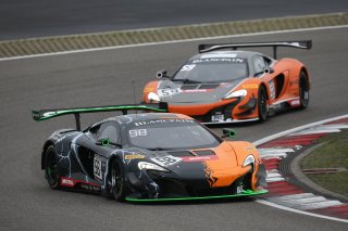 #58 STRAKKA RACING (GBR) MCLAREN 650S GT3 COME LEDOGAR (FRA) BEN BARNICOAT (GBR)