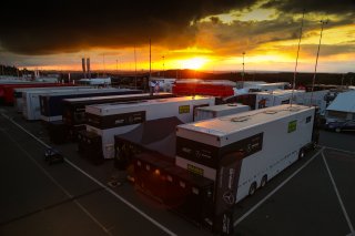 SUNSET OVER THE PADDOCK