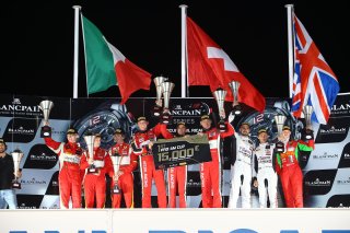 #11 KESSEL RACING (CHE) FERRARI 458 ITALIA GT3 MICHAL BRONISZEWSKI (POL) ANDREA RIZZOLI (ITA) ALESSANDRO BONACINI (ITA) PRO AM CATEGORY WINNERS