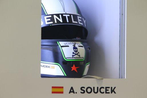 #8 BENTLEY TEAM M-SPORT (GBR) BENTLEY CONTINENTAL GT3 ANDY SOUCEK (SPA) HELMET | OLIVIER BEROUD / VISION SPORT AGENCY