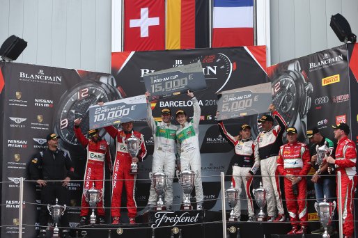 #333 RINALDI RACING (DEU) FERRARI 488 GT3 NORBERT SIEDLER (AUT) RINAT SALIKHOV (RUS) WINNER IN PRO AM CUP #11 KESSEL RACING (CHE) FERRARI 488 GT3 MICHEL BRONISZEWKI (POL) GIACOMO PICCINI (ITA) SECOND #87 AKKA ASP (FRA) MERCEDES AMG GT3 JEAN LUC BEAUBELIQU | OLIVIER BEROUD / VISION SPORT AGENCY