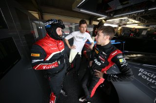 #17 TEAM WRT (BEL) AUDI R8 LMS ROBIN FRIJNS (NLD) WITH JAKE DENNIS (GBR) AND ENGINEER