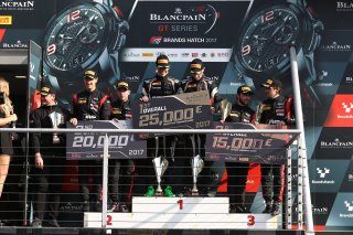 #63 GRT GRASSER RACING TEAM (AUT) LAMBORGHINI HURACAN GT3 MIRKO BORTOLOTTI (ITA) CHRISTIAN ENGELHART (DEU) WINNER OF THE QUALIFYING RACE #17 TEAM WRT (BEL) AUDI R8 LMS STUART LEONARD (GBR) ROBIN FRIJNS (NLD) SECOND OF THE MAIN RACE #2 BELGIAN AUDI CLUB TE