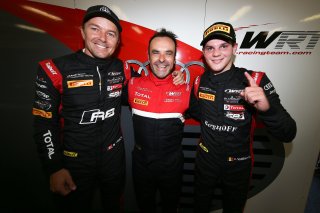 #5 BELGIAN AUDI CLUB TEAM WRT (BEL) AUDI R8 LMS MARCEL FÄSSLER (CHE) DRIES VANTHOOR (BEL) QUALIFYING RACE POLESITTER WITH RACING ENGINEER