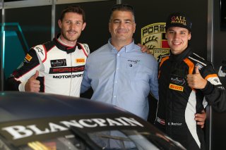 #67 ATTEMPTO RACING (DEU) PORSCHE 997 GT3 R KEVIN ESTRE (FRA) KLAUS BACHLER (AUT) AND TEAM OWNER ARKIN AKA (TUR)