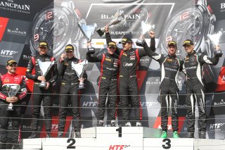 #5 BELGIAN AUDI CLUB TEAM WRT (BEL) AUDI R8 LMS MARCEL FÄSSLER (CHE) DRIES VANTHOOR (BEL) WINNERS OF THE MAIN RACE #3 TEAM WRT (BEL) AUDI R8 LMS JAKE DENNIS (GBR) PIETER SCHOTHORST (NDL) SECOND OVERALL #63 GRT GRASSER RACING TEAM (AUT) LAMBORGHINI HURACAN