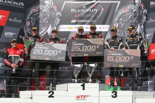 #5 BELGIAN AUDI CLUB TEAM WRT (BEL) AUDI R8 LMS MARCEL FÄSSLER (CHE) DRIES VANTHOOR (BEL) WINNERS OF THE MAIN RACE #3 TEAM WRT (BEL) AUDI R8 LMS JAKE DENNIS (GBR) PIETER SCHOTHORST (NDL) SECOND OVERALL #63 GRT GRASSER RACING TEAM (AUT) LAMBORGHINI HURACAN