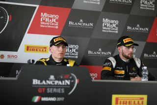 #84 MERCEDES AMG TEAM HTP MOTORSPORT (DEU) MERCEDES AMG GT3 MAXI BUHK (DEU) AND #42 STRAKKA MOTORSPORT (GBR) MC LAREN 650S GT3 LEWIS WILLIAMSON (GBR)