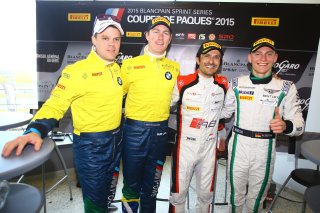 #3 BELGIAN AUDI CLUB TEAM WRT (BEL) AUDI R8 LMS ULTRA GT3 STEPHANE ORTELLI (MCO) WITH OTHER POLEMANS