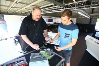#74 ISR (CZE) AUDI R8 LMS ULTRA THOMAS FORDBACH (DNK) AND A FAN