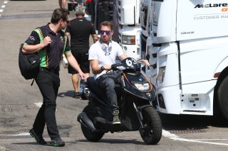 #63 GRT GRASSER RACING TEAM (AUT) LAMBORGHINI HURACAN GT3 MIRKO BORTOLOTTI (ITA) AND TEAM OWNER GOTTFRIED GRASSER (AUT)