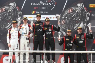 #17 TEAM WRT (BEL) AUDI R8 LMS STUART LEONARD (GBR) ROBIN FRIJNS (NLD) WINNERS OF THE QUALIFYING RACE #90 AKKA ASP (FRA) MERCEDES AMG GT3 MICHAEL MEADOWS (GBR) RAFFAELE MARCIELLO (ITA) SECOND #2 BELGIAN AUDI CLUB TEAM WRT (BEL) AUDI R8 LMS WILL STEVENS (G
