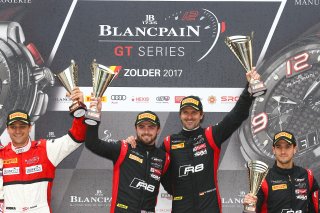 #2 BELGIAN AUDI CLUB TEAM WRT (BEL) AUDI R8 LMS WILL STEVENS (GRB) MARKUS WINKELHOCK (DEU) WINNERS OF THE MAIN RACE