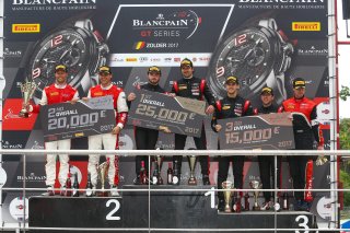 #2 BELGIAN AUDI CLUB TEAM WRT (BEL) AUDI R8 LMS WILL STEVENS (GRB) MARKUS WINKELHOCK (DEU) WINNERS OF THE MAIN RACE #75 ISR (CZE) AUDI R8 LMS - FILIP SALAQUARDA (CZE) / CLEMENS SCHMID (AUT) SECOND OVERALL #17 TEAM WRT (BEL) AUDI R8 LMS STUART LEONARD (GBR