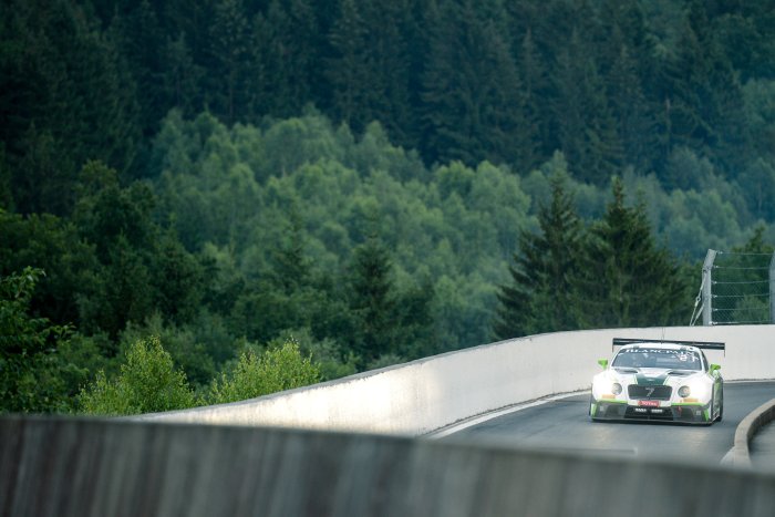 Three Bentleys at the start of the Total 24 Hours of Spa