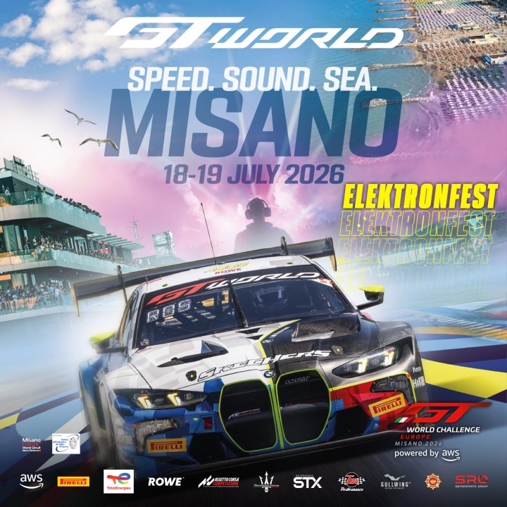 GT World heads to Misano for packed weekend of motorsport and music by the sea