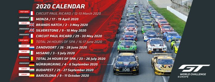 Preparations accelerate ahead of 2020 GT World Challenge Europe season