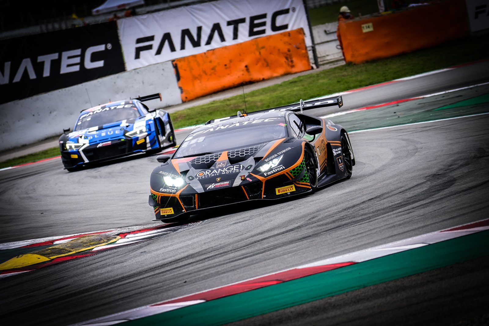 Orange1 FFF Racing sets up dramatic finale at Circuit de Barcelona-Catalunya as #63 Lamborghini earns fourth pole from five races 