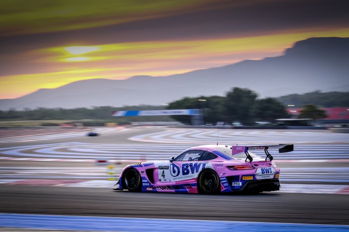 Abril sends HRT Mercedes-AMG to the top in sunset session at Circuit Paul Ricard