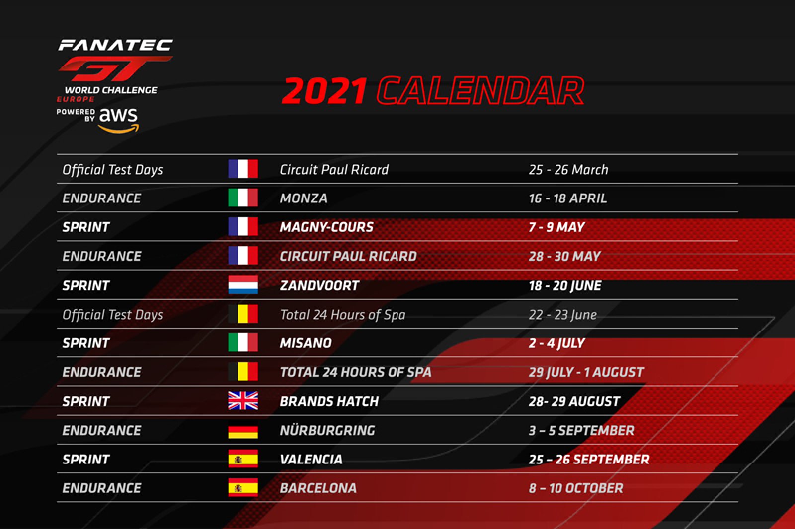 Sprint Cup event at Brands Hatch confirmed for August 28/29 