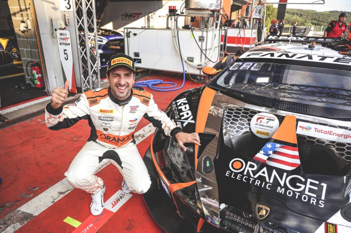 Caldarelli schenkt Lamborghini allereerste SuperPole met de Orange1 K-PAX Racing Huracan