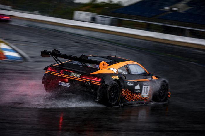 Boutsen Racing Audi on top in rain-lashed practice at Hockenheim