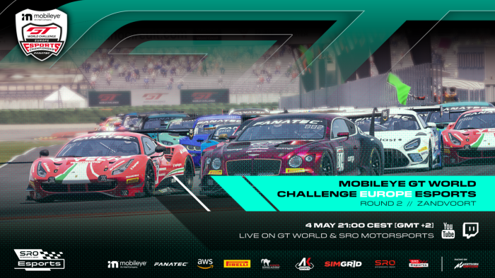 ESPORTS: Mobileye GT World Challenge Europe Esports resumes battle with Zandvoort night race