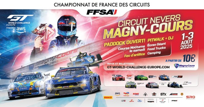 La Sprint Cup du GT Word Challenge Europe débarque à Magny-Cours avec 40 voitures sur la grille de départ