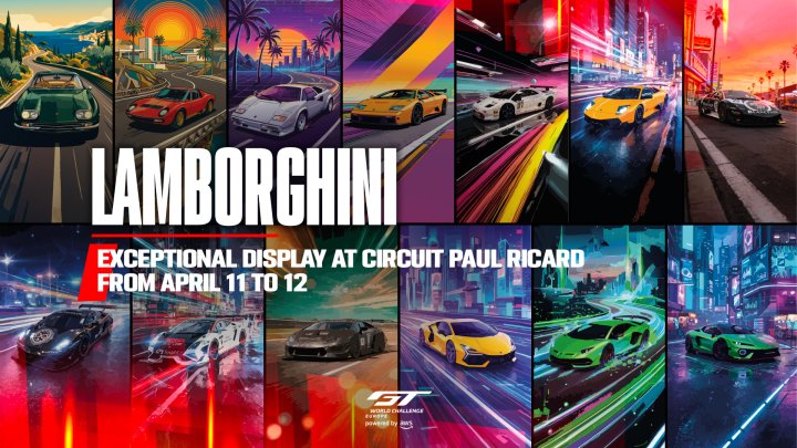 GT World opener at Circuit Paul Ricard to feature incredible Lamborghini supercar display