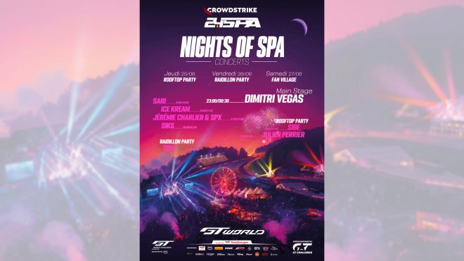 Nights of Spa: Get ready for more music and more parties at the 2026 CrowdStrike 24 Hours of Spa