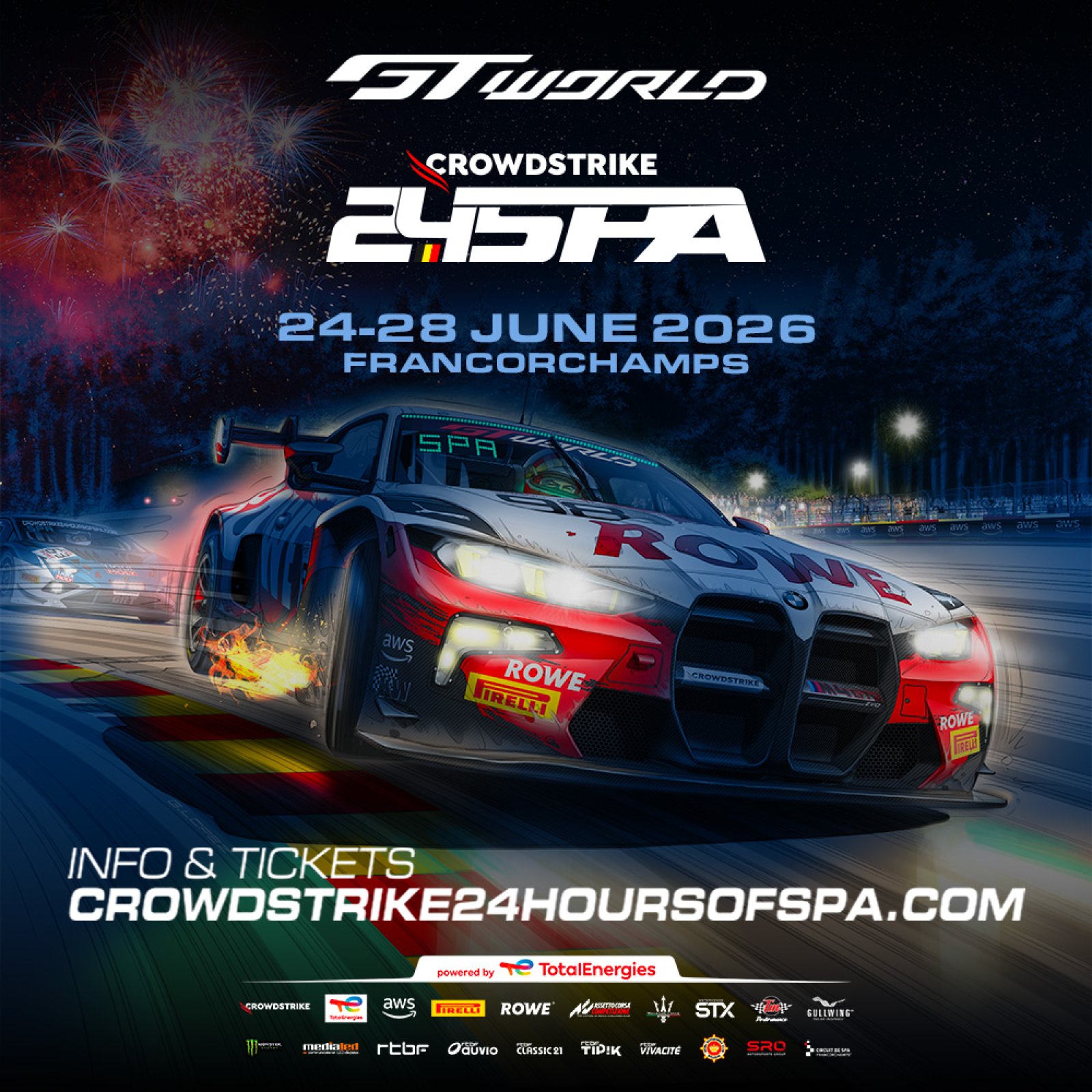 Stage set for spectacular 2026 CrowdStrike 24 Hours of Spa