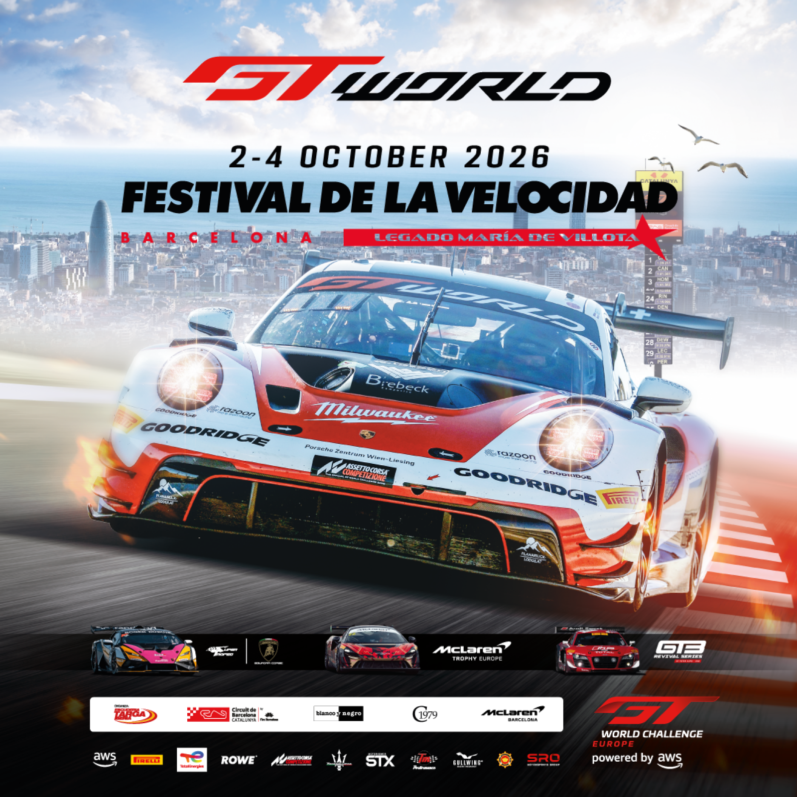 Sprint Cup set for epic Spanish showdown as GT World heads to Barcelona&nbsp;