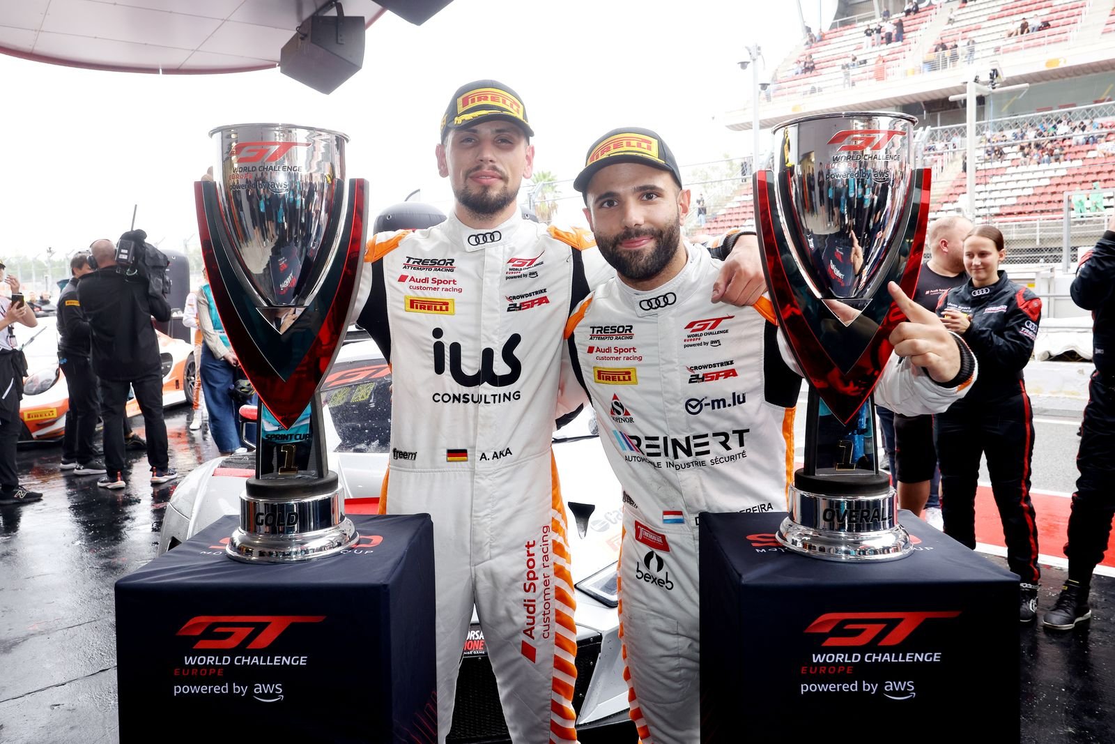RACE 1: Aka and Pereira win thriller in the rain for Tresor Attempto Racing