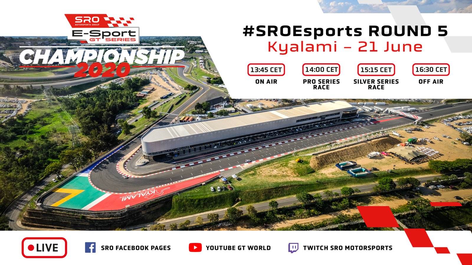Kyalami wins public vote to stage SRO E-Sport GT Series championship decider