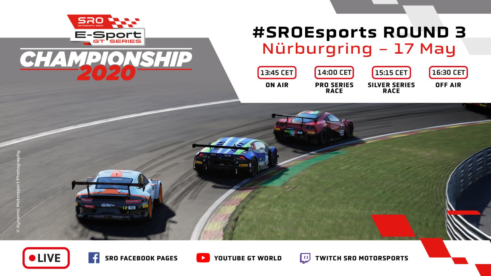 SRO E-Sport GT Series set for busy weekend of sim racing action at Nürburgring and Silverstone
