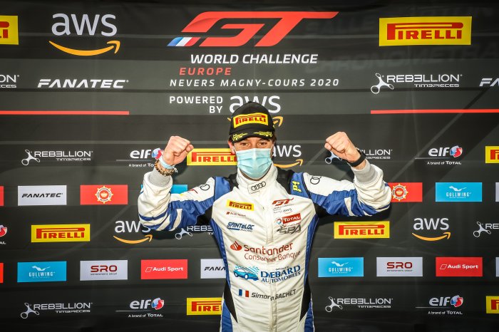 Gachet delivers star performance to put #26 Sainteloc Audi on Magny-Cours pole
