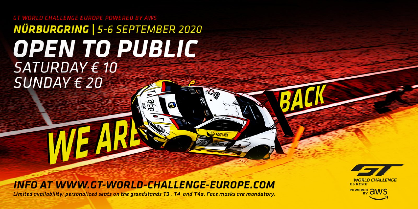 Nürburgring to allow fans at upcoming GT World Challenge Europe Powered by AWS event