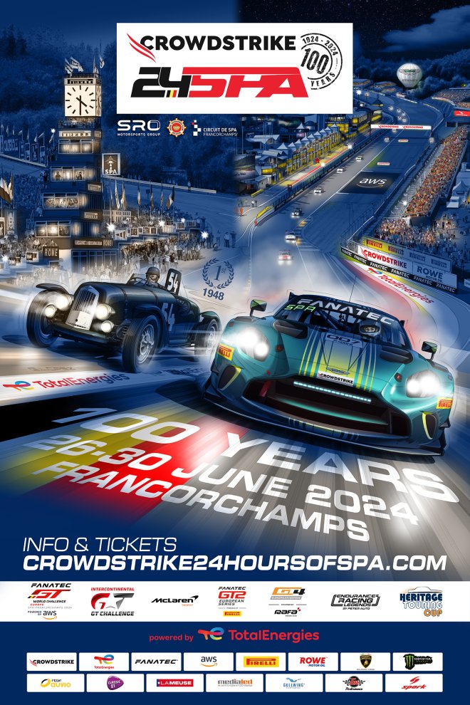 Poster 6/10: Aston Martin aiming to shine day and night at the centenary CrowdStrike 24 Hours of Spa