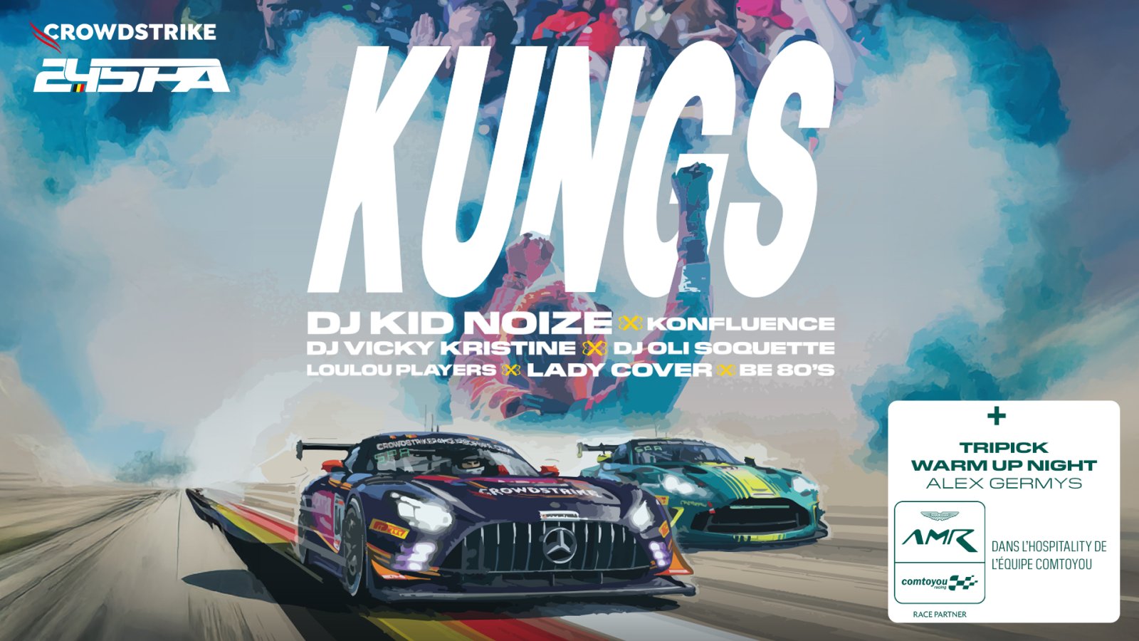 Kungs and Kid Noize lead packed music line-up at the CrowdStrike 24 Hours of Spa